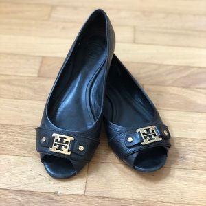 Tory Burch Peep Toe Flat